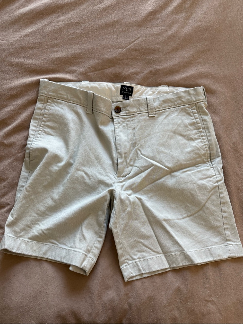 J. Crew Light Cream Chino Shorts